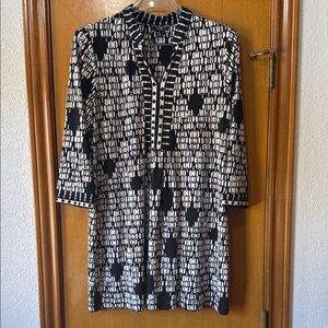 ALFANI Abstract Tunic top